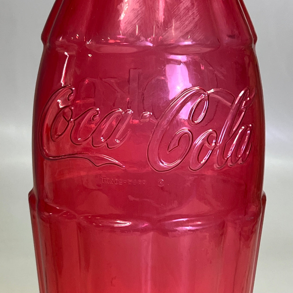 ZA@ COCA-COLA (2 PACK) Plastic Coke Bottle Bank 22"H Green & Red (AS-IS)