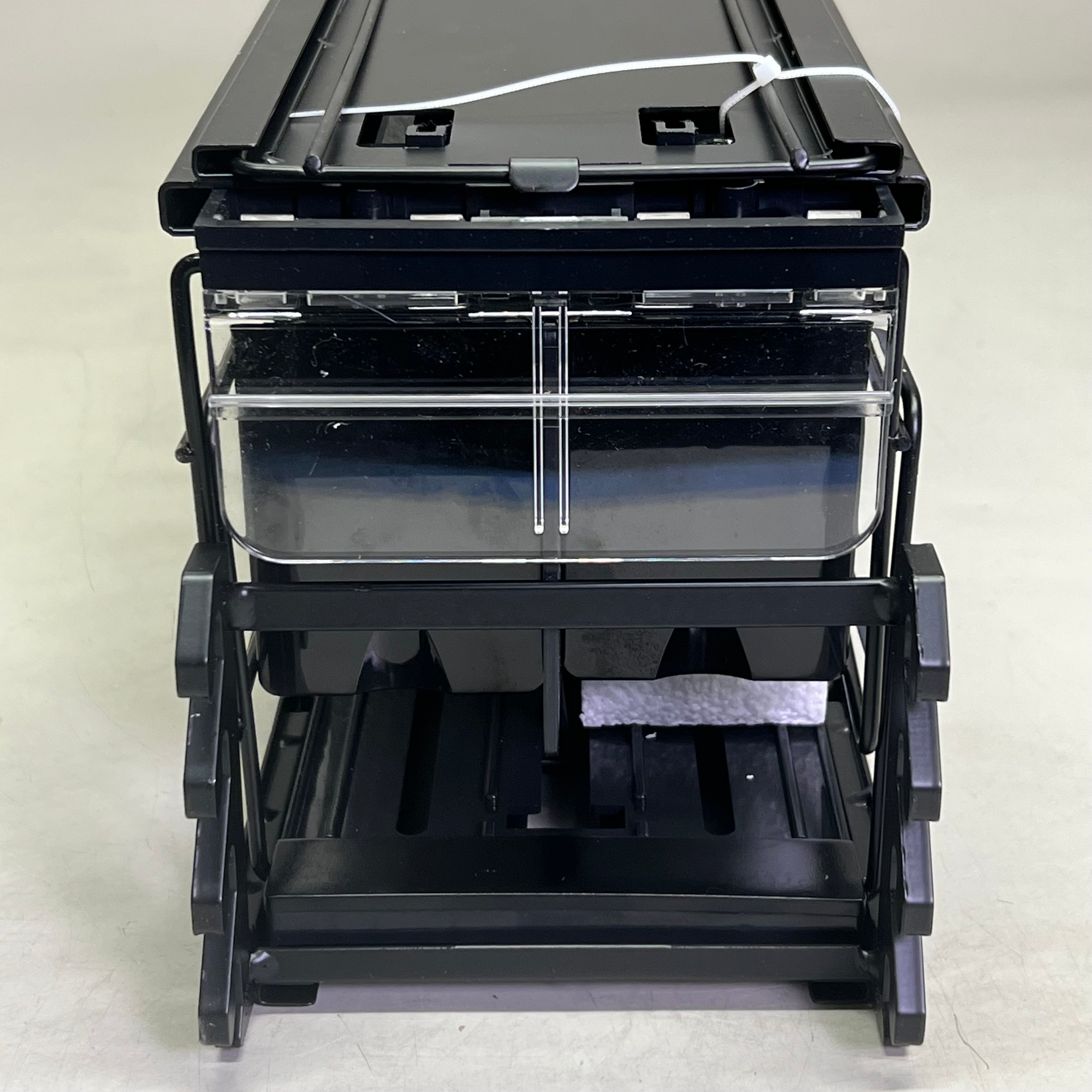 STEPHEN GOULD CORP (4 PACK) 18.67" Slim Line Double Pushers Tray With Bed Black