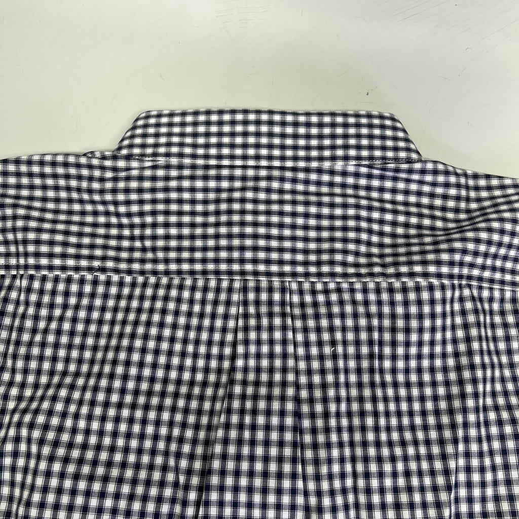 DOCKERS Signature Stain Defender Button Up Shirt Men's Sz S Navy Blue A42520010
