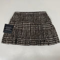 NORMA KAMALI Silky Jersey Pleated Micro Skirt Unlined Womens Sz XS/29 Chocolate