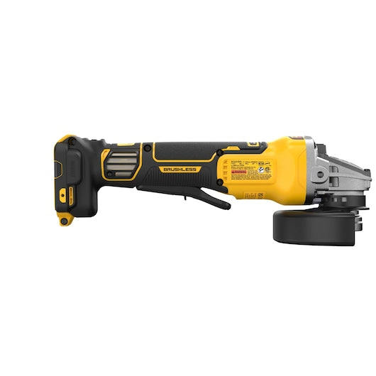 DEWALT DCG410VSB 20V MAX* XR® Brushless Cordless 4-1/2 in. - 5 in. Variable Speed Paddle Switch Grinder (Tool Only)