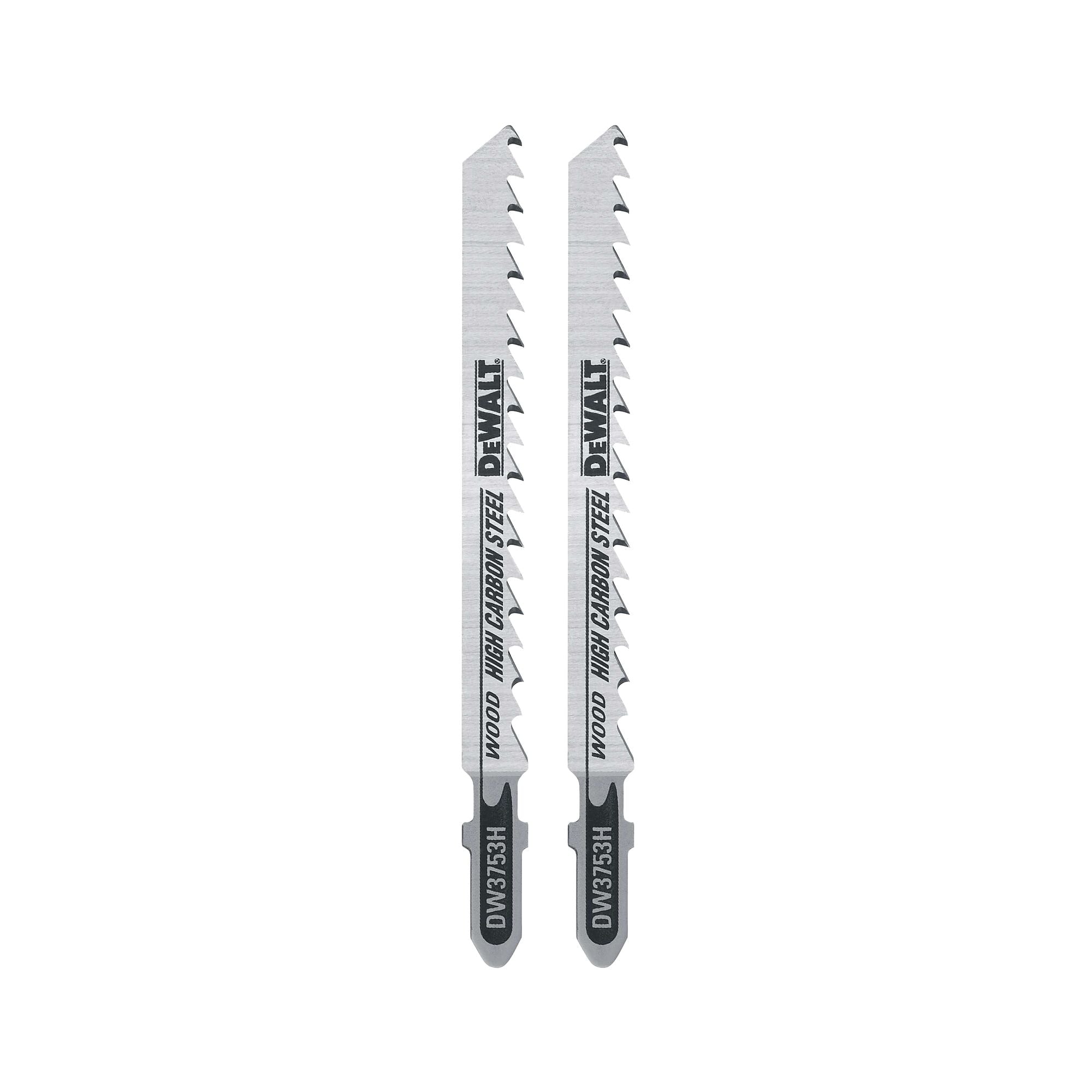 DeWalt DW3750H 4-Inch 6 Tpi Fast Wood Cut Hcs T-Shank Jig Saw Blade (5-Pack),Silver