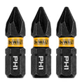 DeWalt DWAF1PH1IR3 1In Phillips #1 Flextorq 3Pk