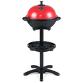 Electric BBQ Grill 1200W Indoor Outdoor Grill with 2-Zone Non-Stick Grilling Plate