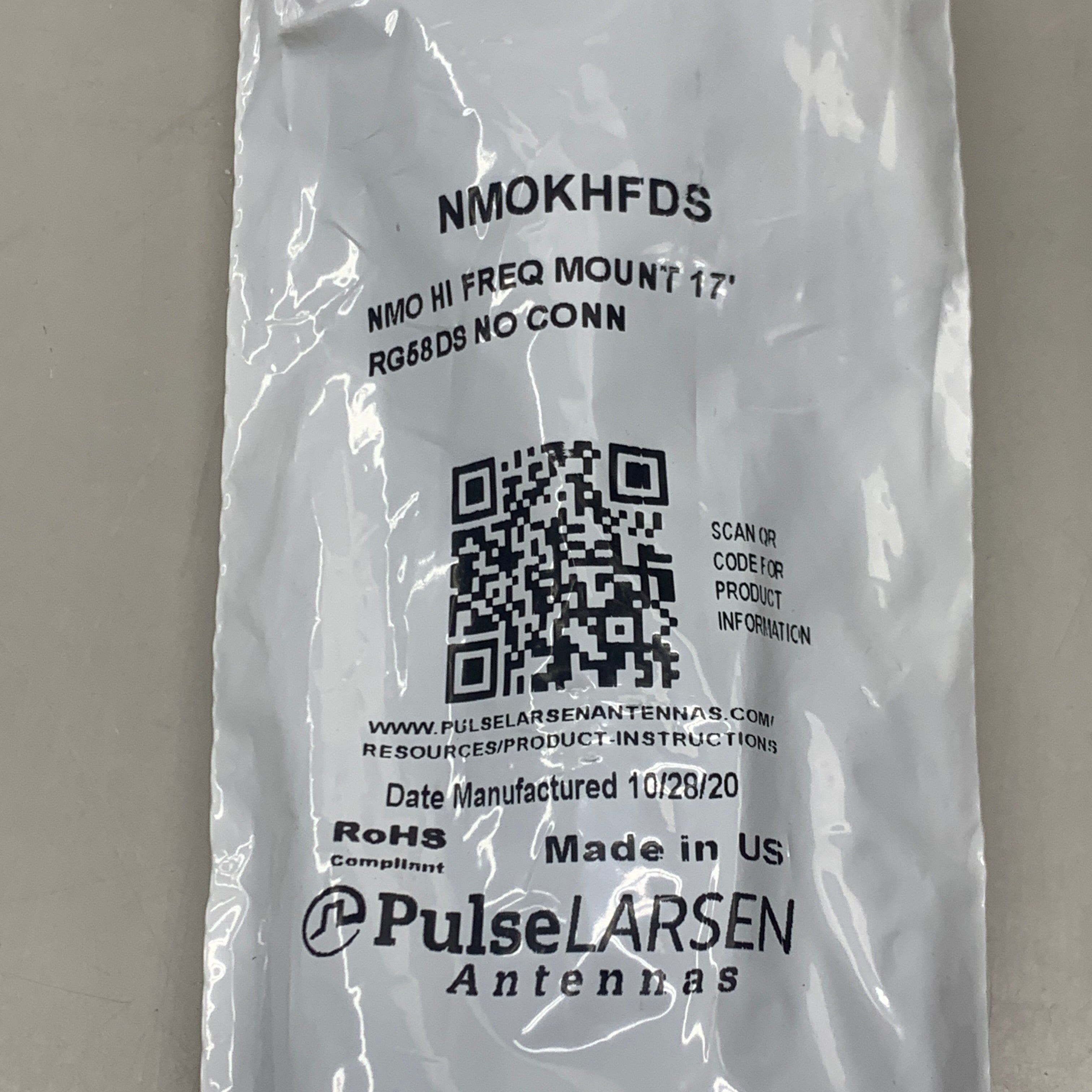 PULSE NMO High Frequency Mount 17 ft RG-58A/U Dual Shield NMOKHFDS