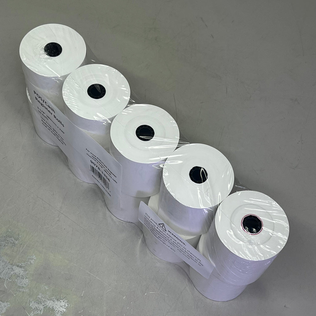 ZA@ (50 PACK) Thermal Paper Receipt Rolls  3-1/8" x 230' White 9078-1356