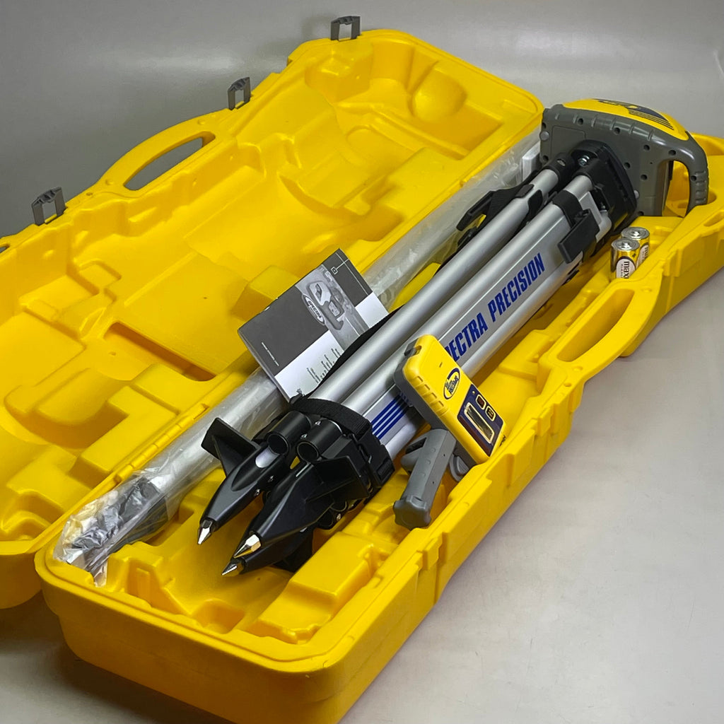 SPECTRA PRESICION Survey Tripod LL100N-3 Self Leveling Laser Level HR320 Receiver