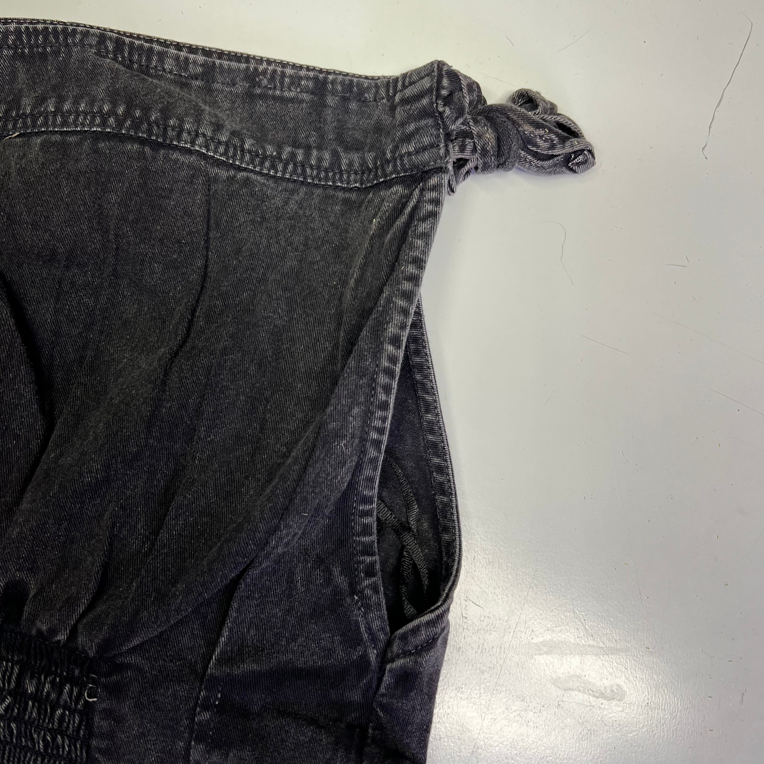 FREE PEOPLE 100% Cotton Louie Indigo Top Women's Sz XS Black 98546724