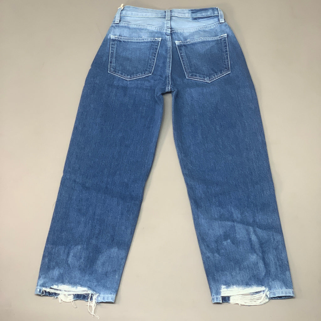 ETICA Tyler Vintage Straight Crop Jeans 100% Cotton Shipwreck Size 24 EW178114A