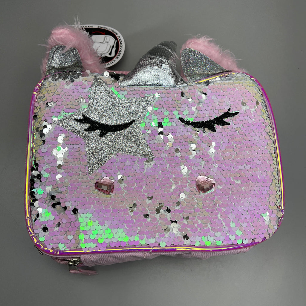 ACCESSORY INNOVATIONS Wonder Nation 10-PK Unicorn Backpack & Lunch Bag Pink