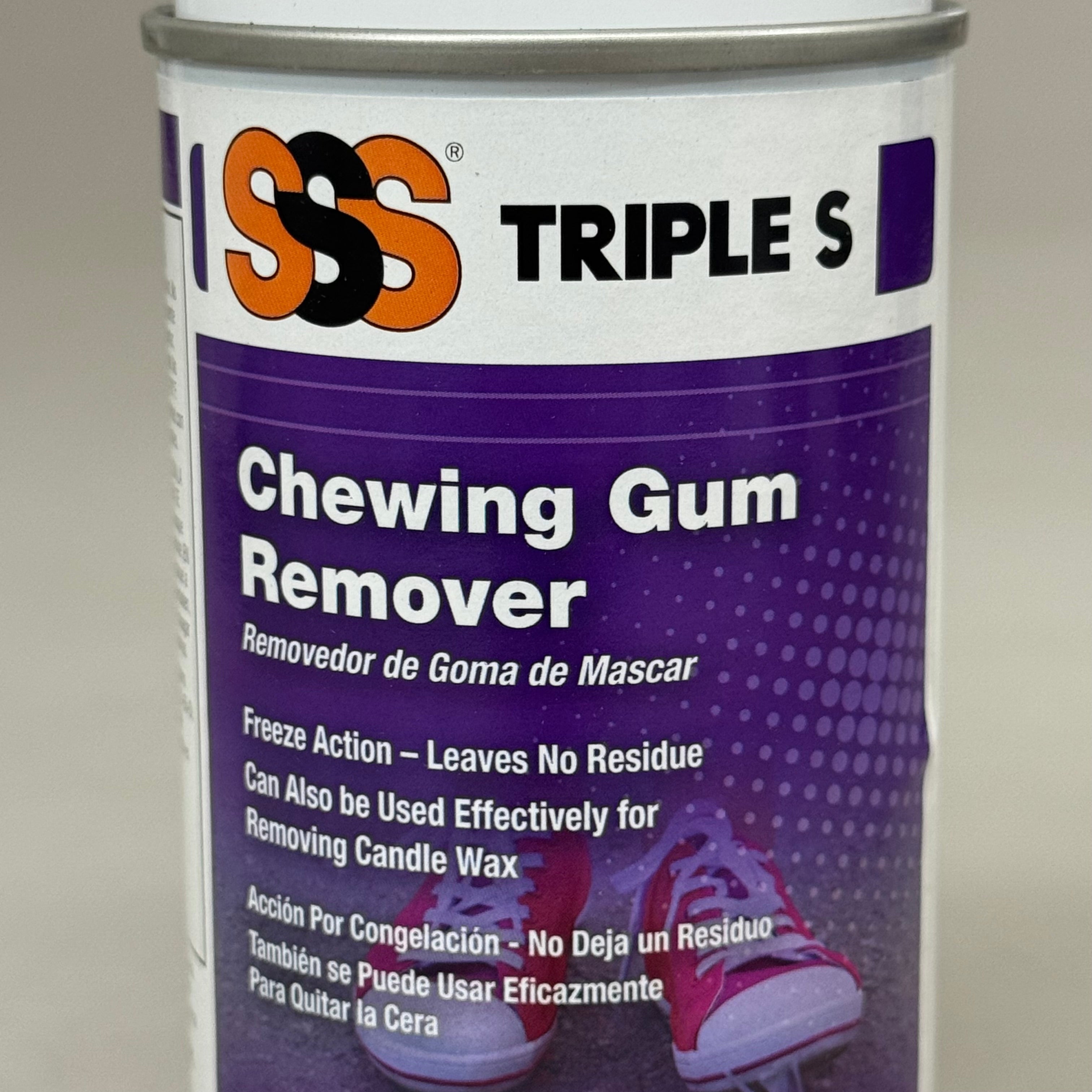SSS TRIPLE S  (12 PACK) Chewing Gum Remover For Freezing  6.5 oz SSS21224