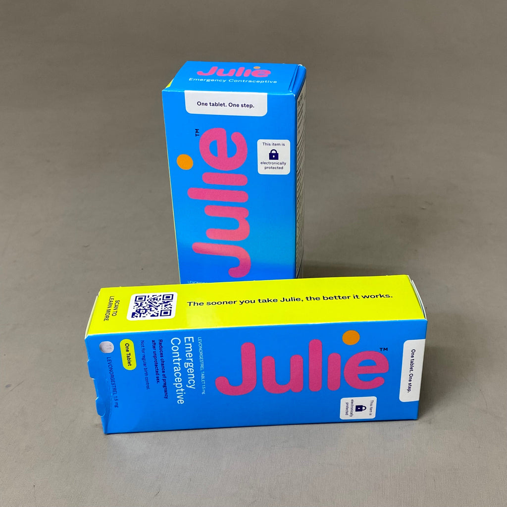 JULIE (62 Pack) Emergency Contraceptive Levonorgestrel Tablets 1.5 mg BB 10/25