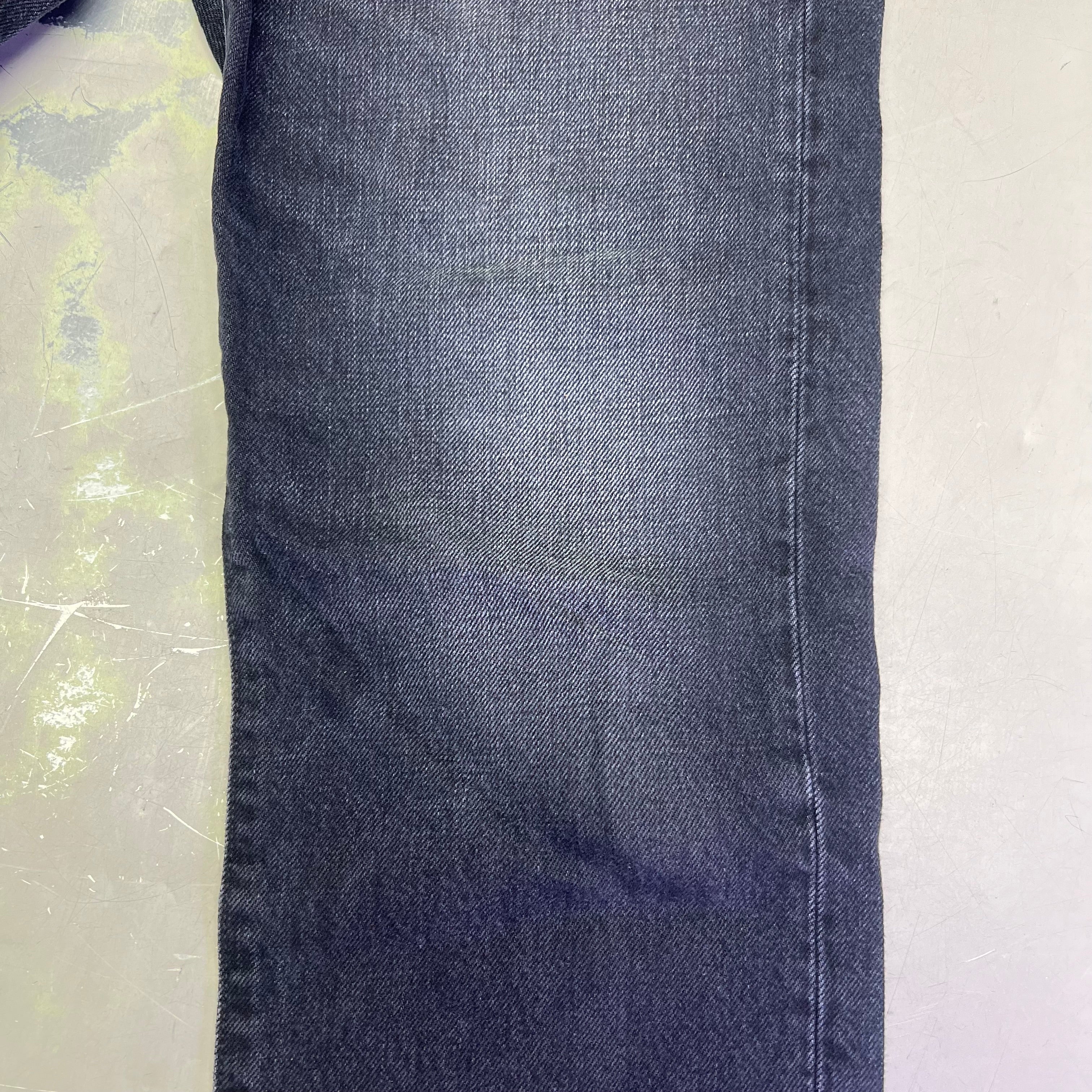 R13 Relaxed Distressed Boyfriend Jeans Made In Italy Women's Sz 24 Jake Black