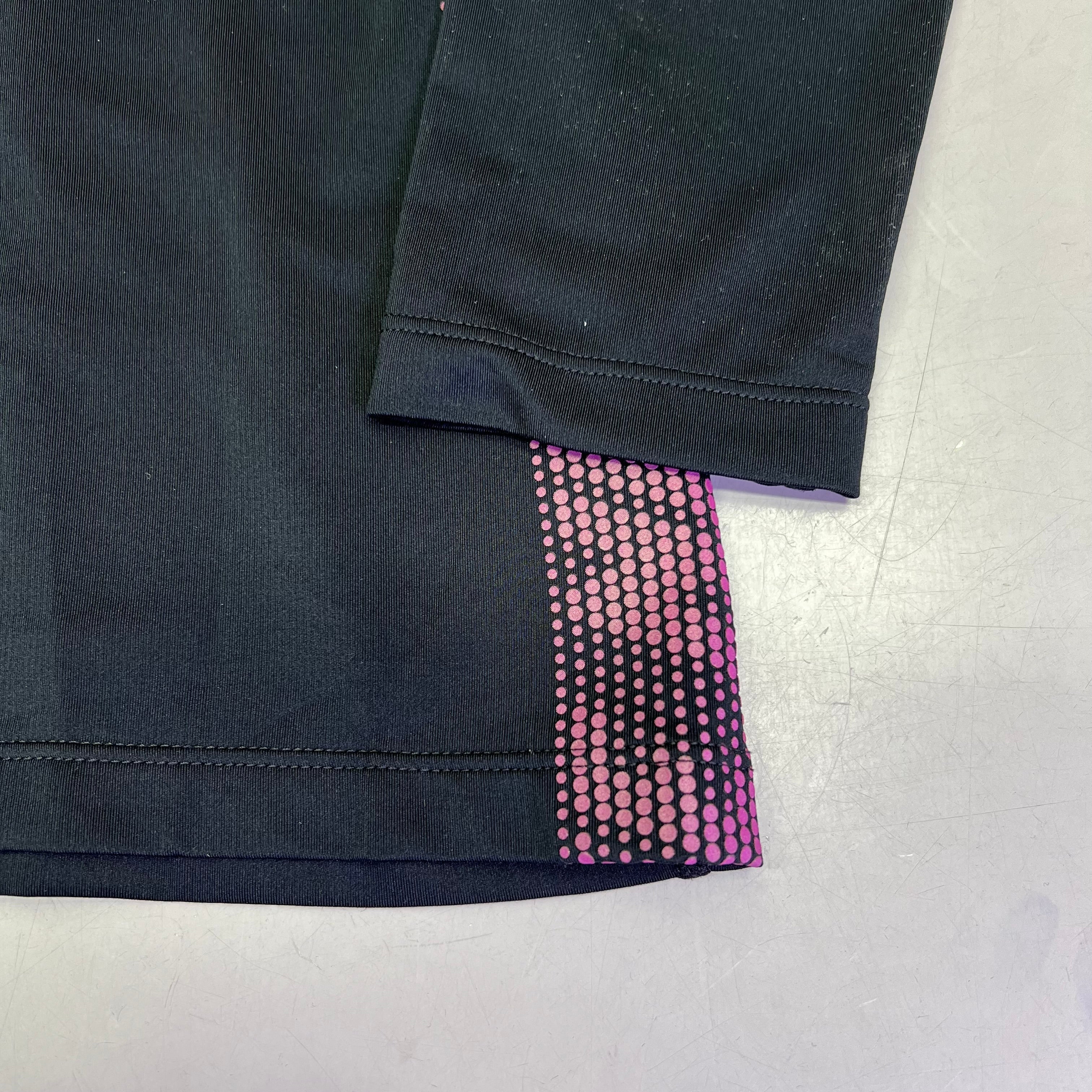 NIKE Nike Pro Warm Sweat Wicking Half Zip Jacket Slim Fit Women's Sz L Black