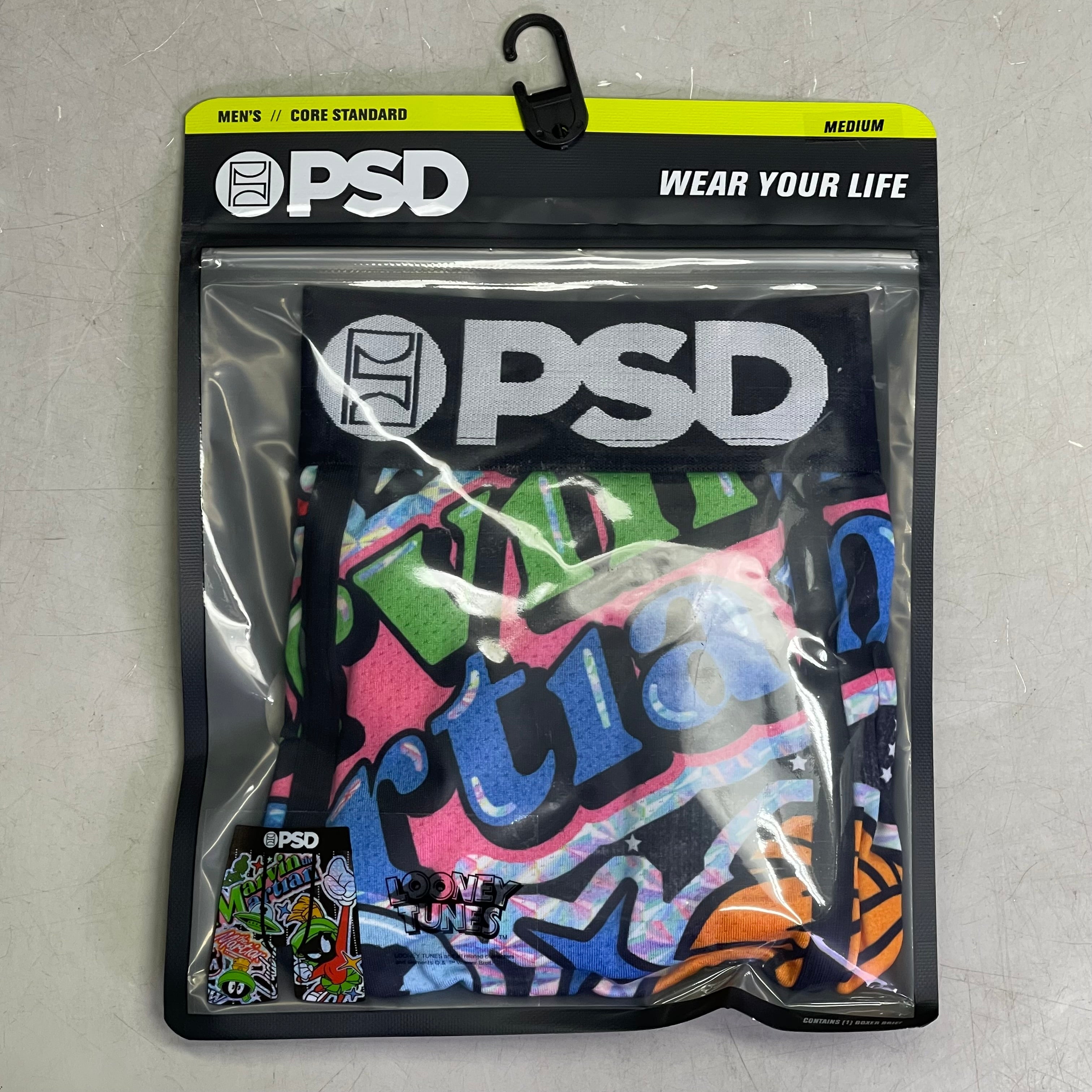 PSD Looney Tunes Marvin The Martian Boxer Briefs Medium HOLO MARTIN