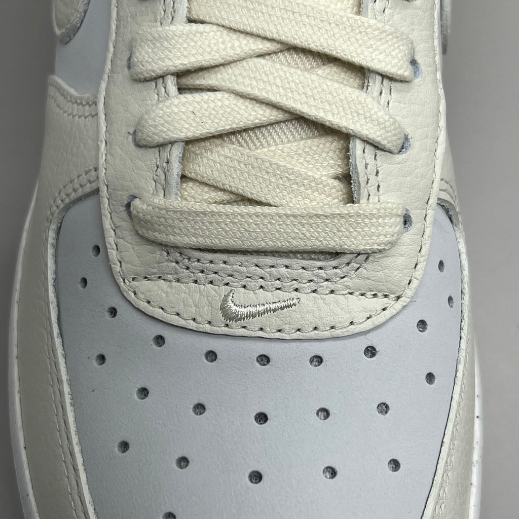 NIKE Air Force 1 07' LX Leather Shoes Sz Women's 9 Sail/Coconut Milk-Black DZ2708 101
