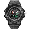 Men\'s Sports Watch Water-Resistant Military Wrist Watch Digital Analog Watch w/ Quartz Electronic Movement LED Backlight Date Alarm Stopwatch Functio