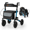 Folding Rollator Walker for Seniors with Seat for All Terrain