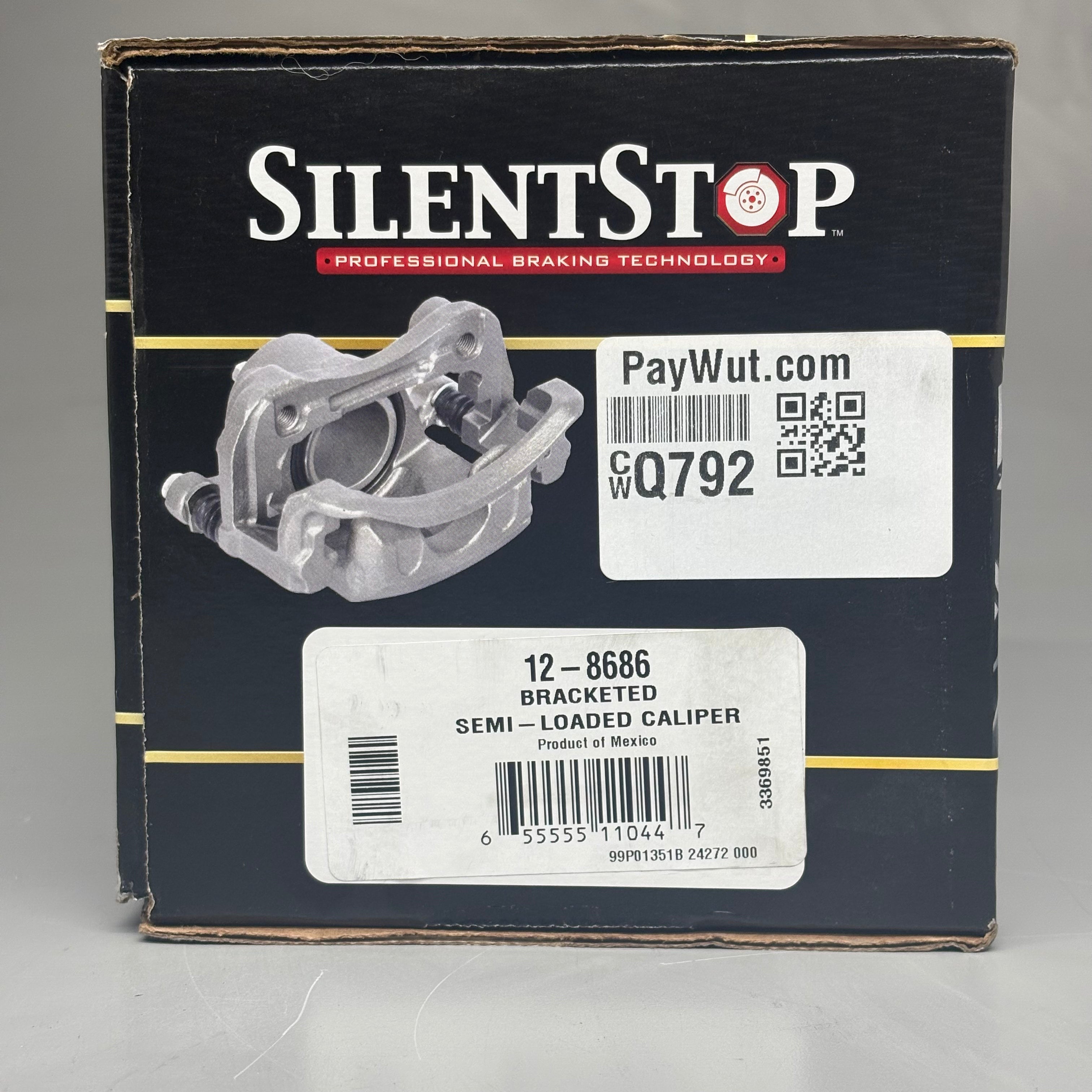 SILENT STOP Semi Loaded Caliper Disc Brake For Subarus 12-8686