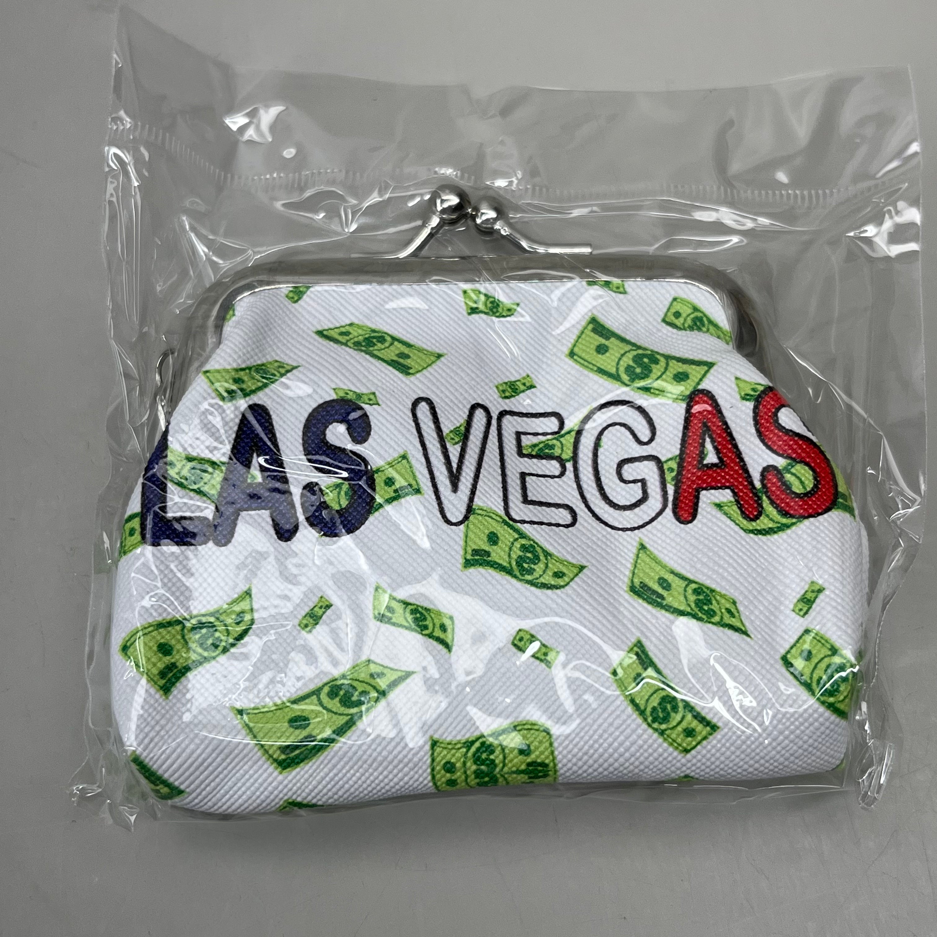 LAS VEGAS 12-PACK! Welcome to Fabulous Las Vegas Coin Purse Souvenirs 4" x 4" Money