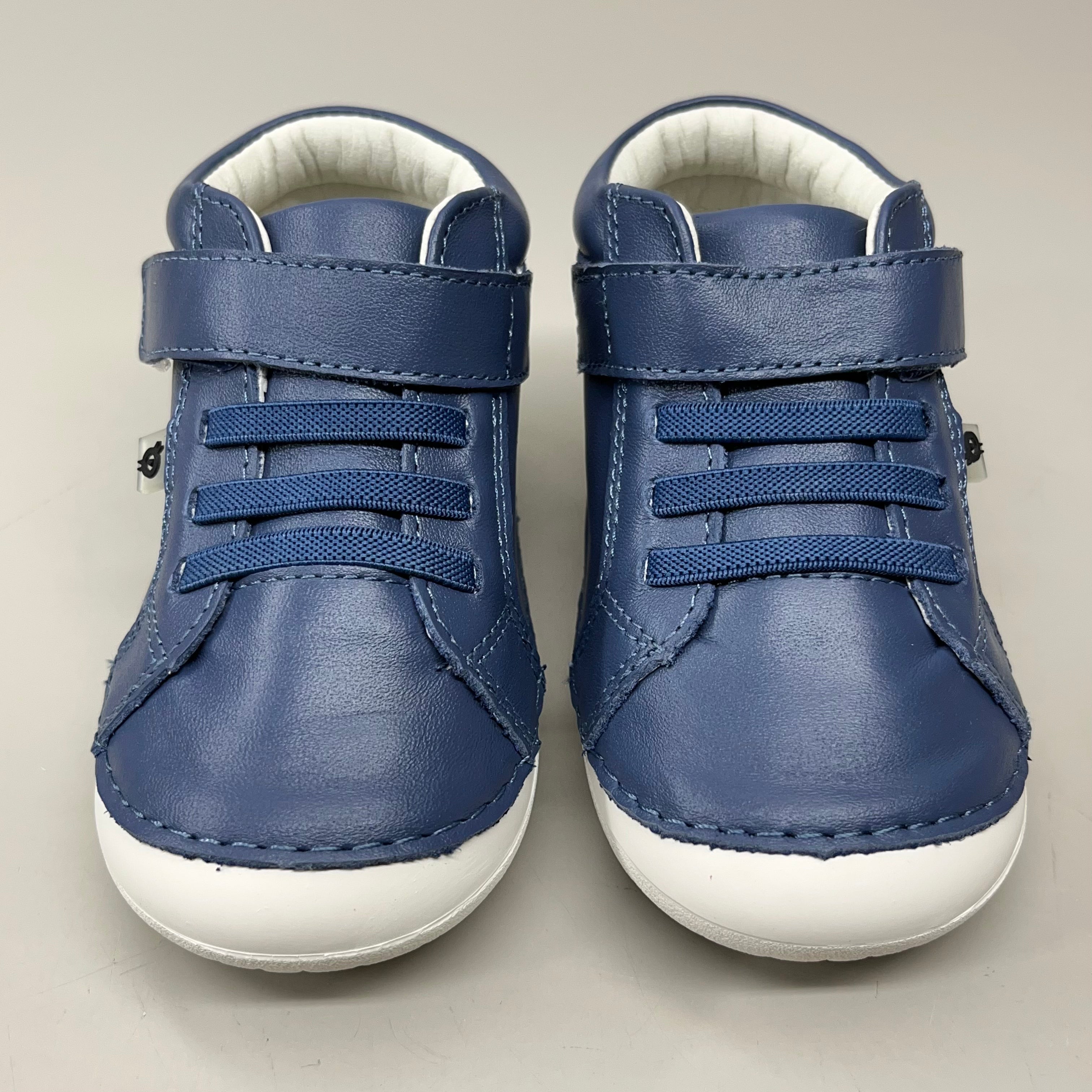 OLD SOLES Baby Rainbow Champster Leather Shoe Sz 19 US 3 Petrol/Snow/Jade/Gris #4091