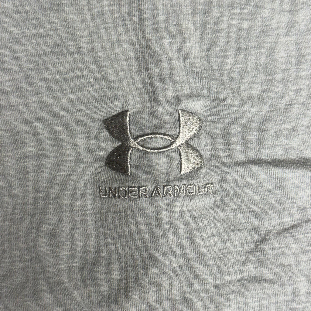 UNDER ARMOUR Men's UA Logo Embroidered Heavyweight Short Sleeve XL Harbor Blue-465