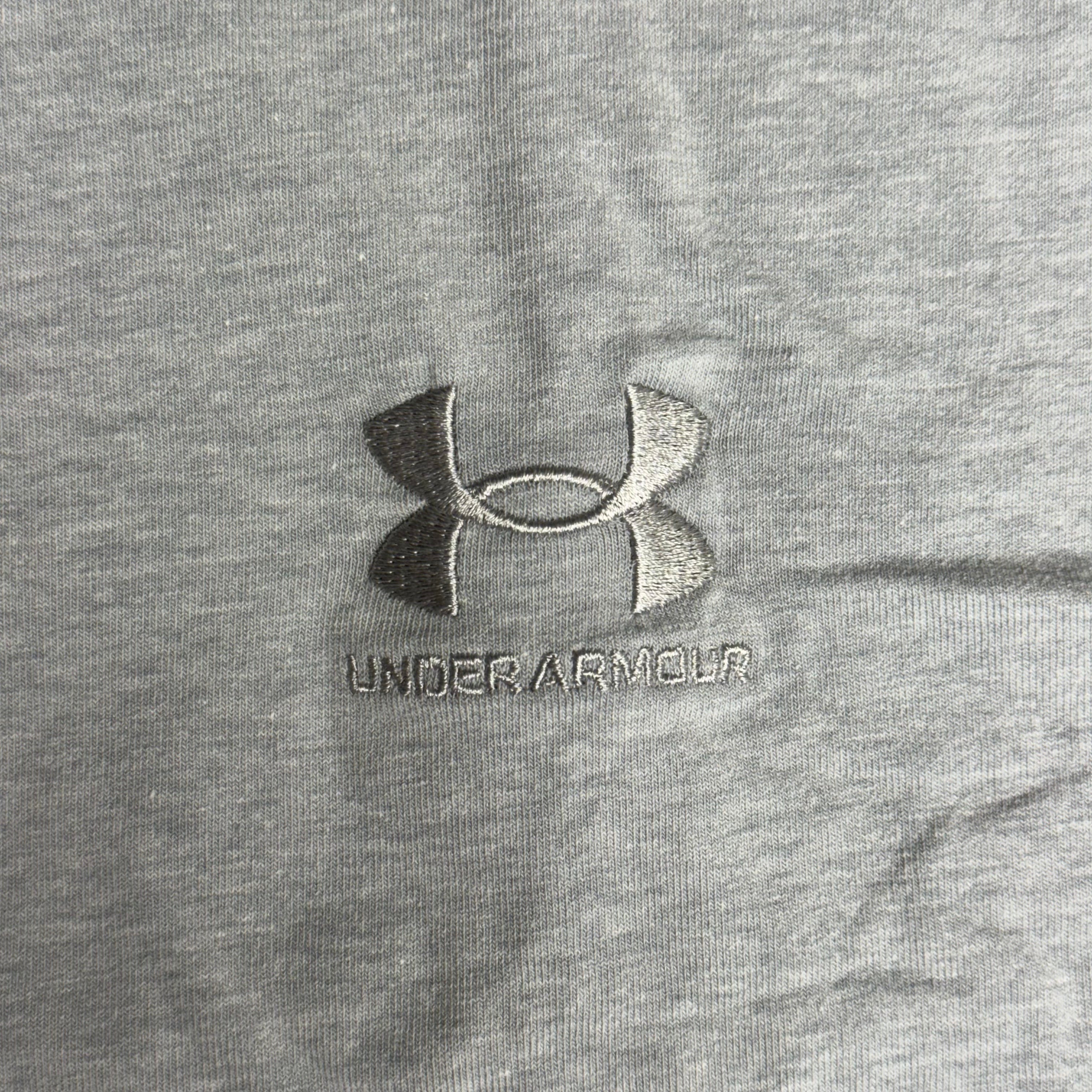 UNDER ARMOUR Men's UA Logo Embroidered Heavyweight Short Sleeve XL Harbor Blue-465