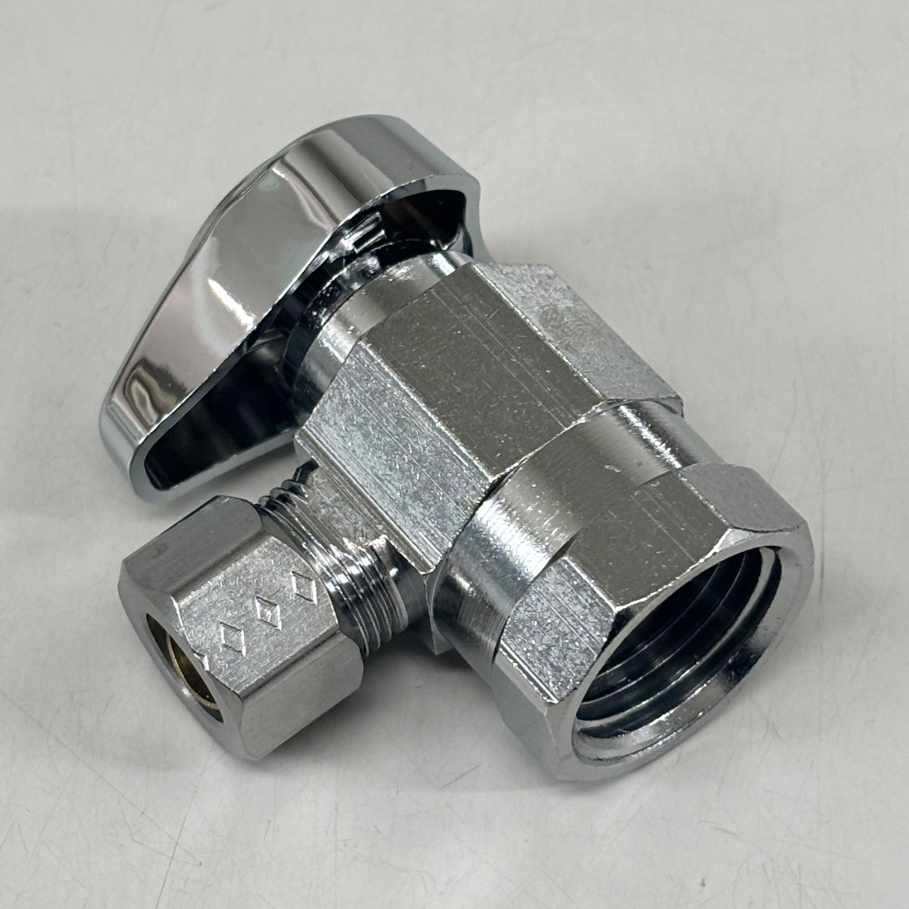 BRASSCRAFT (2 PACK) 1/4 Turn Angle Stop 1/2" FIP In X 3/8" OD COMPR Out G2R17XC