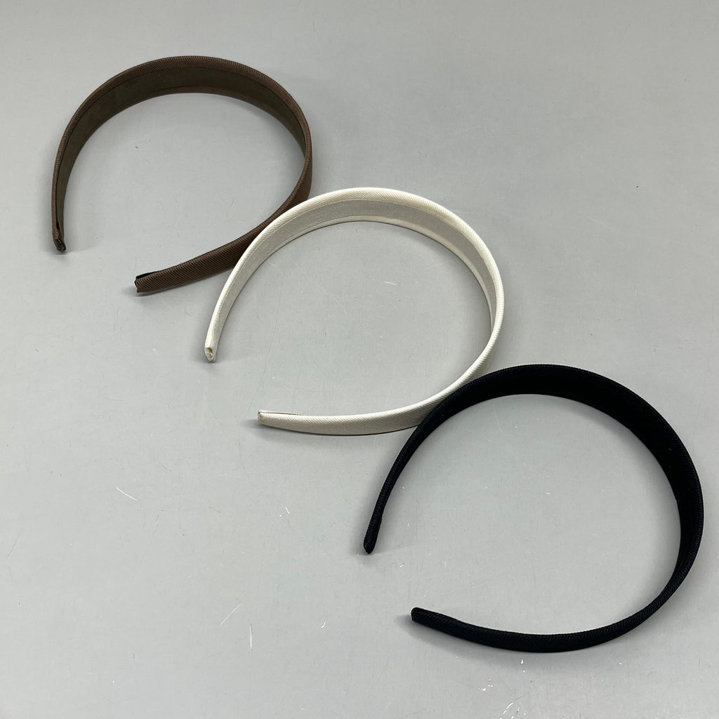 GOODY (3 PACK of 3 !) Comfort Wrapped All-Day Wear Headband Brown/Creme/Black 3000755