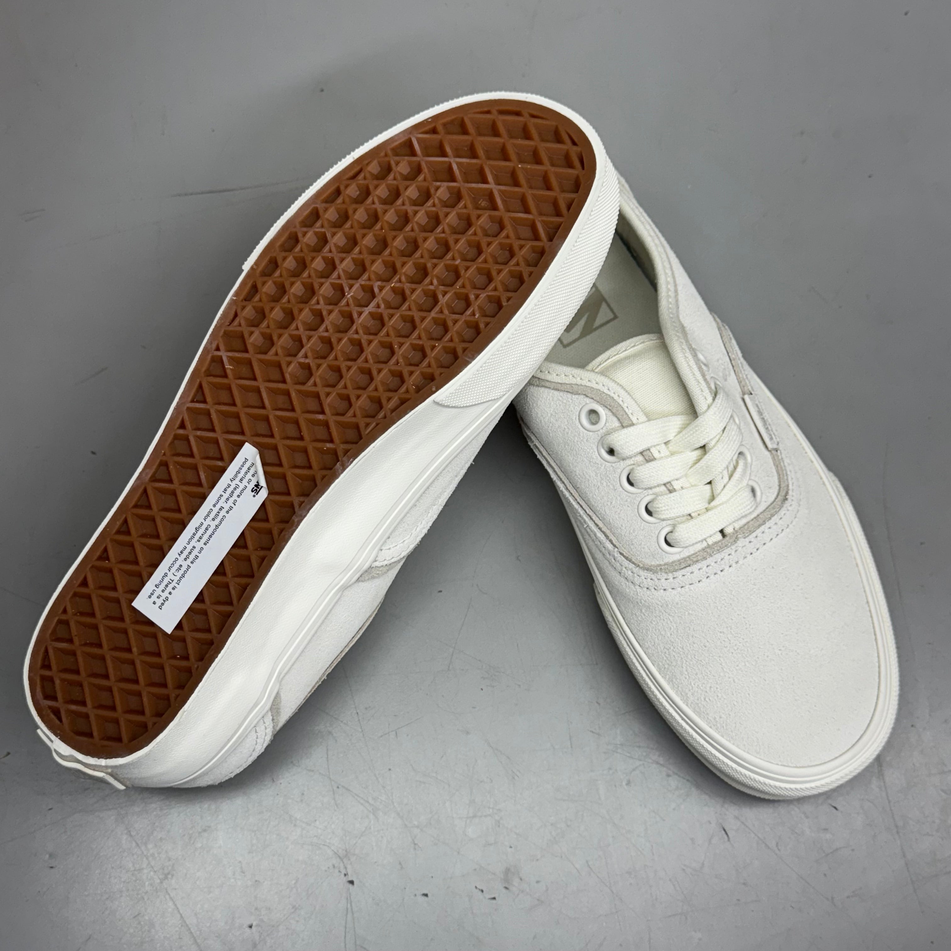 VANS Authentic Sliver Sneakers Shoes Women's Sz 9.5 White/White VN000D6DWWW