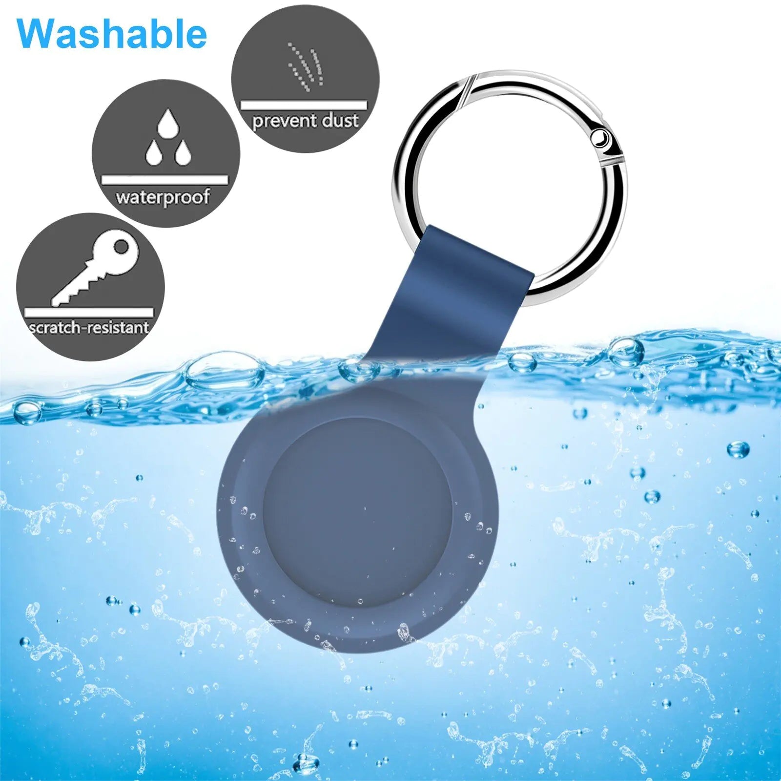Silicone Airtag Keychain Case