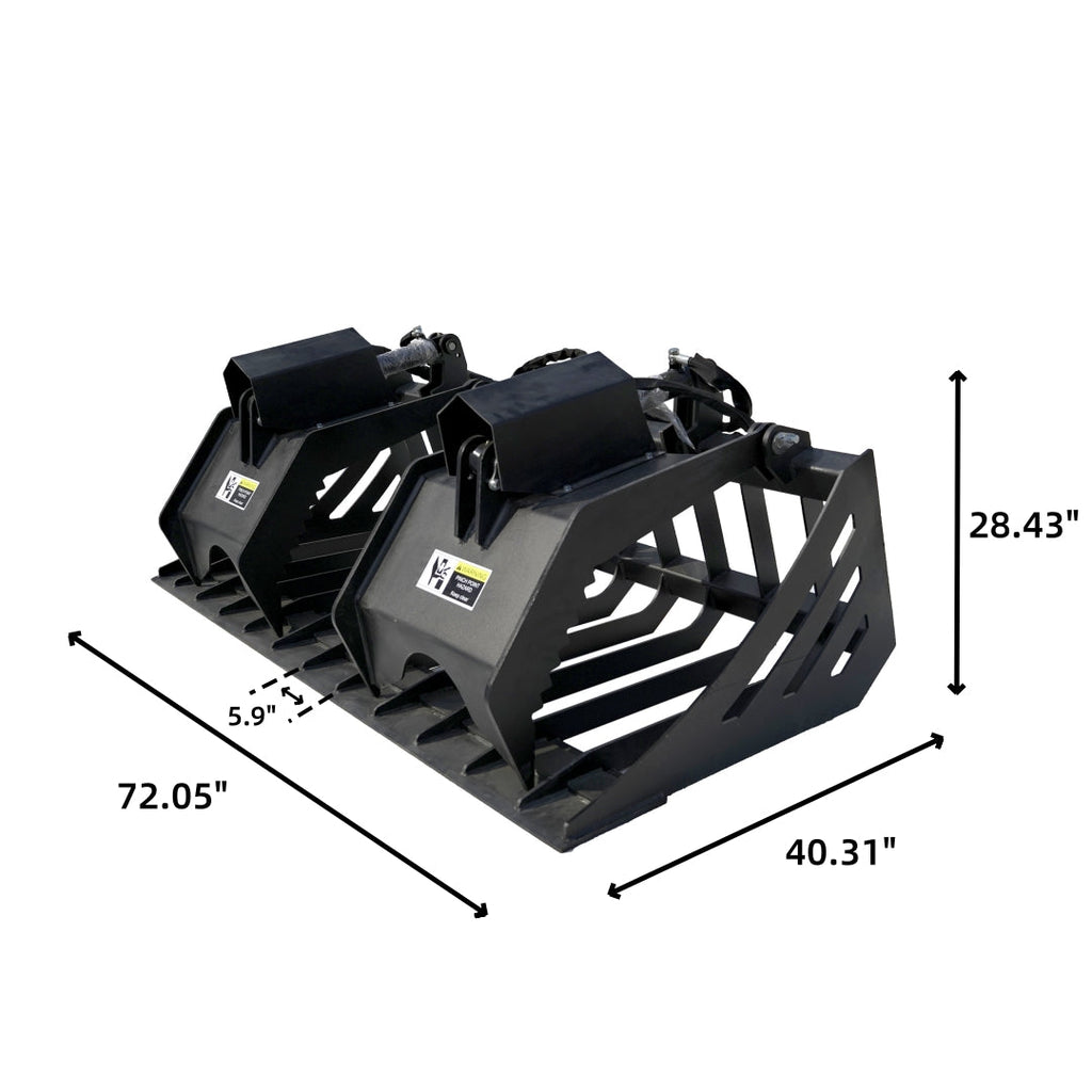 Greatbear 72" Rock Grapple Bucket
