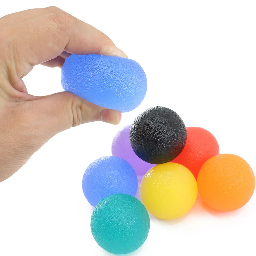 Silicone Hand Grip Ball | Finger Strength Trainer for Home Gym and Stress Relief