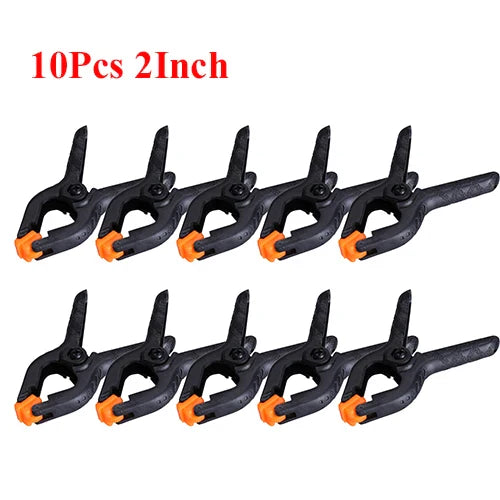 Adjustable Plastic Spring Clamps | Multi-Pack Woodworking Clamps