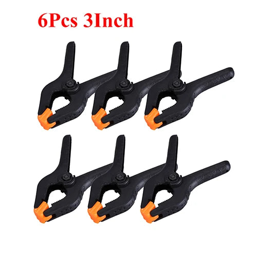 Adjustable Plastic Spring Clamps | Multi-Pack Woodworking Clamps