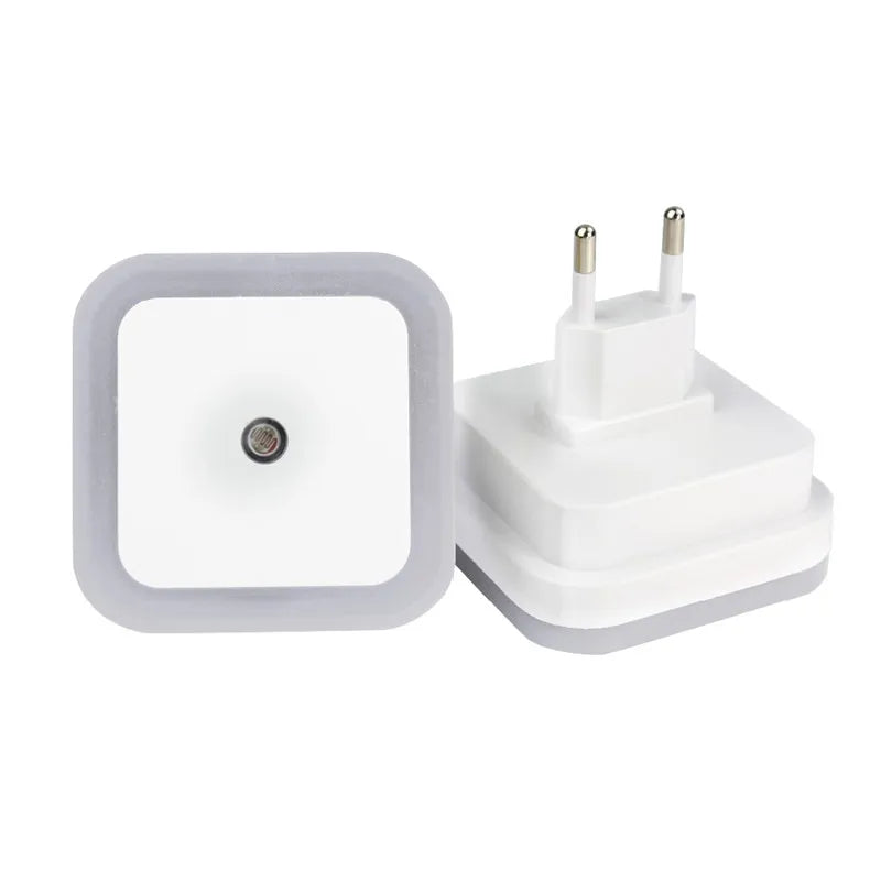 Mini Square LED Night Light | Light Sensor Plug-in for Baby Room