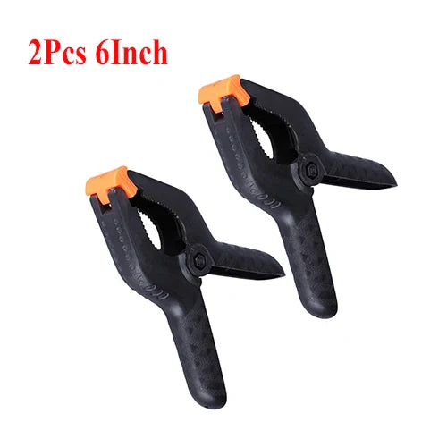 Adjustable Plastic Spring Clamps | Multi-Pack Woodworking Clamps