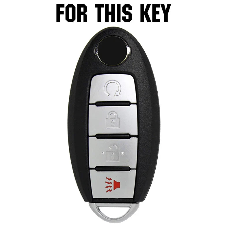 Nissan Silicone Key Fob Cover | 4 Button Car Remote Protector