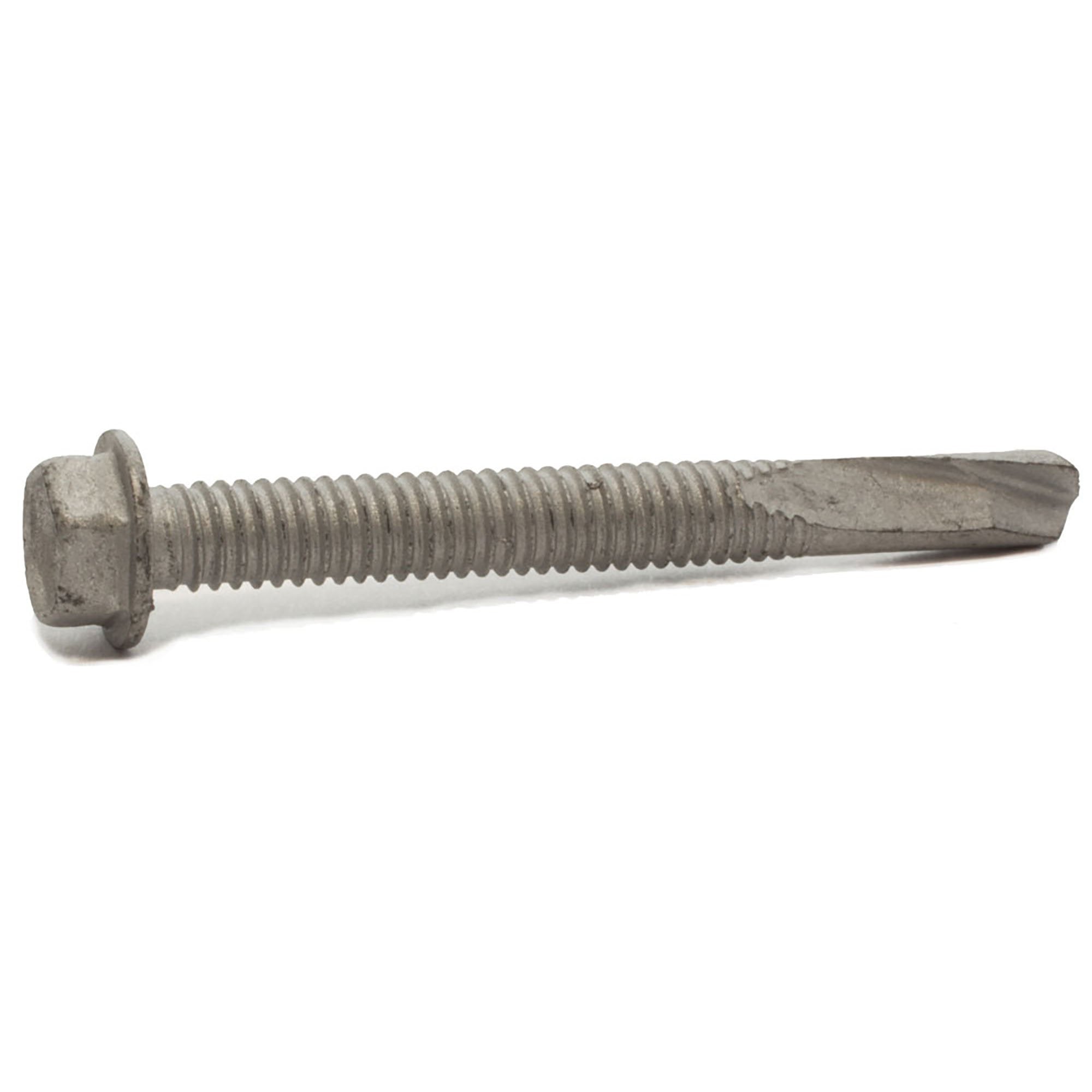 1/4-28 x 4 Hex Washer Head TEKS® Self Drilling Screw (T5) Climaseal® (500)