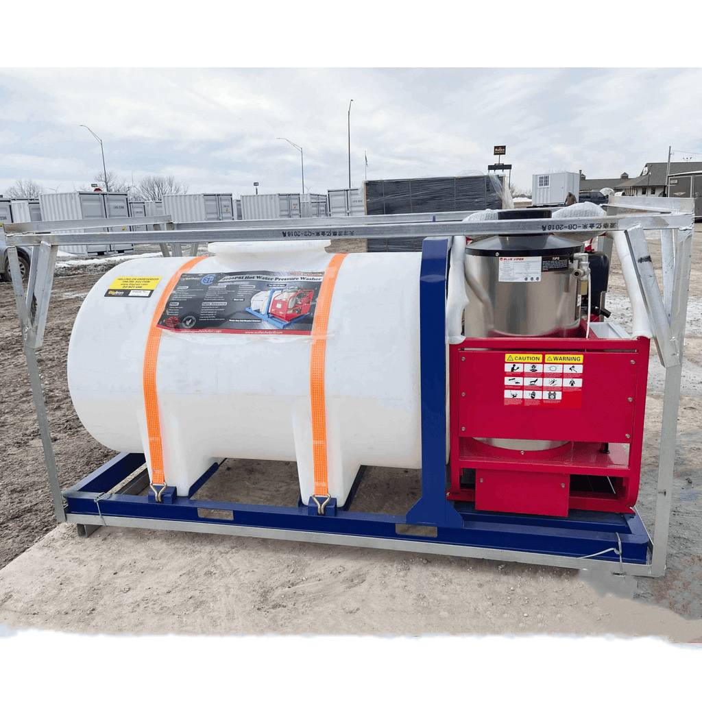 4000 PSI Commercial Hot Water Pressure Washer with Water Tank