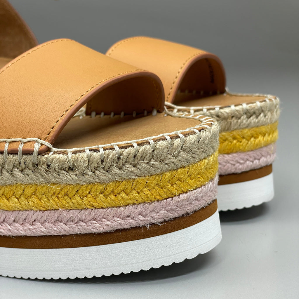SEE BY CHLOÉ Glyn Espadrille Platform Sandals Multicolor Women’s Sz 6 EU 36 SB32201D