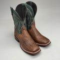 Tony Lama Tapadera Walnut Elephant Print Cowhide Style #TL317 Men's Size 11 EE