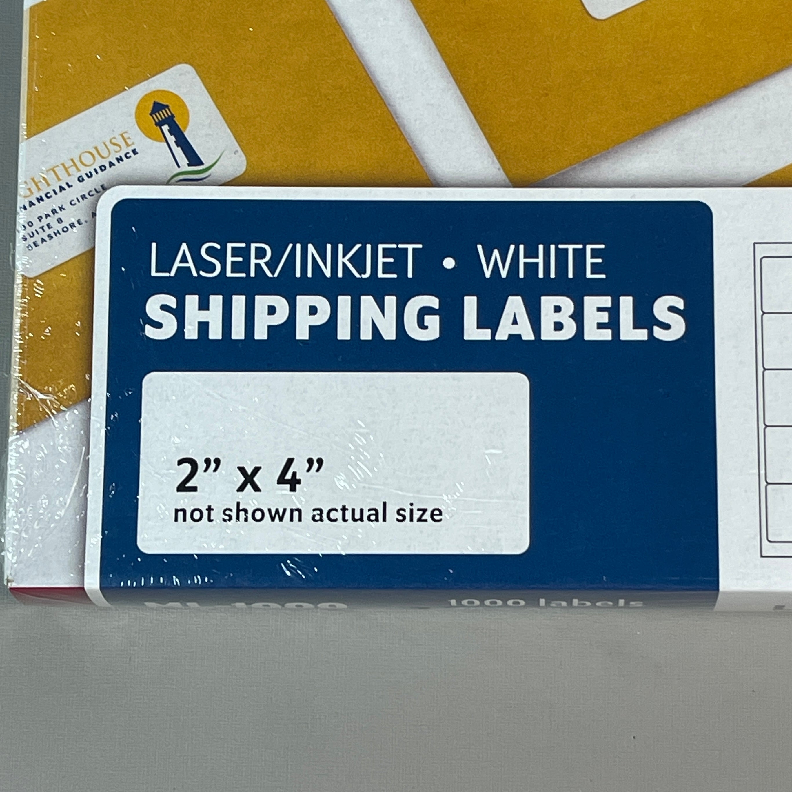 ZA@ MACO Laser / Ink Jet White Shipping Labels 2" x 4” 1000 Labels (100 sheets) ML-1000