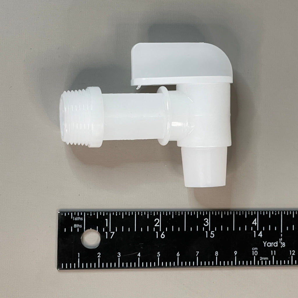 REIKE Flo-Rite Faucet 3/4" 10-PACK Plastic Drum, Barrel, Jug Faucet, Spigot White (New)
