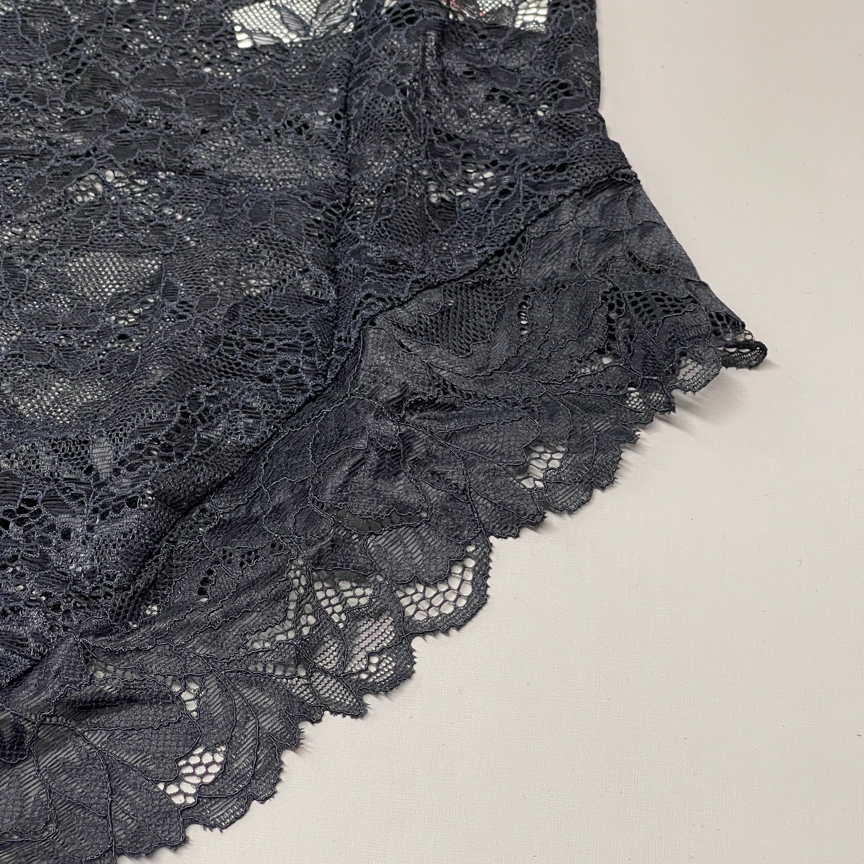 FREE PEOPLE Sheer One Touch Bodysuit Leotard Women's Sz S Black Lace OB1457989 (New)