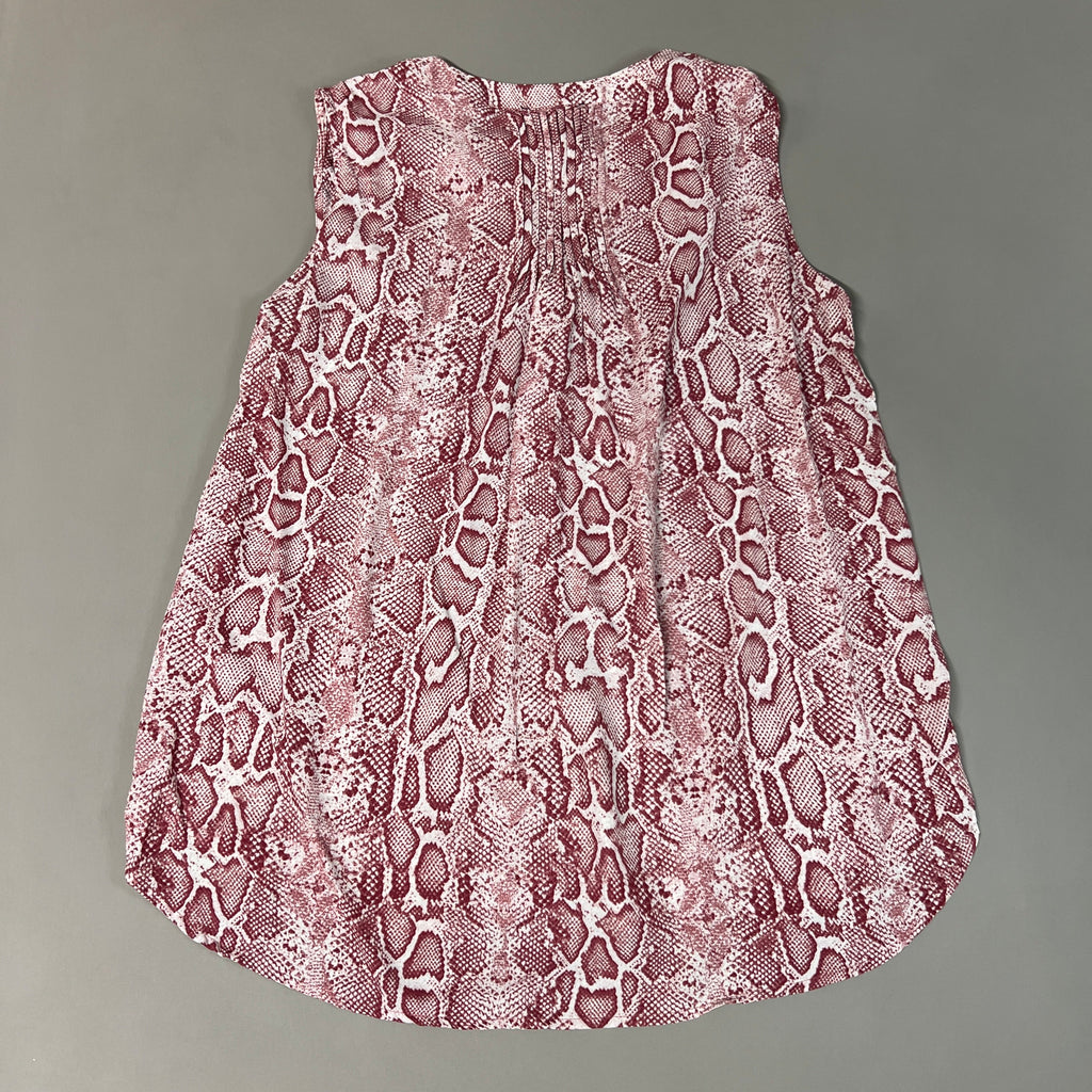 CHELSEA & THEODORE Sleeveless Blouse Women's Size M Pink Python 2165072 (NEW)