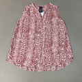 CHELSEA & THEODORE Sleeveless Blouse Women's Size L Pink Python 2165072 (NEW)