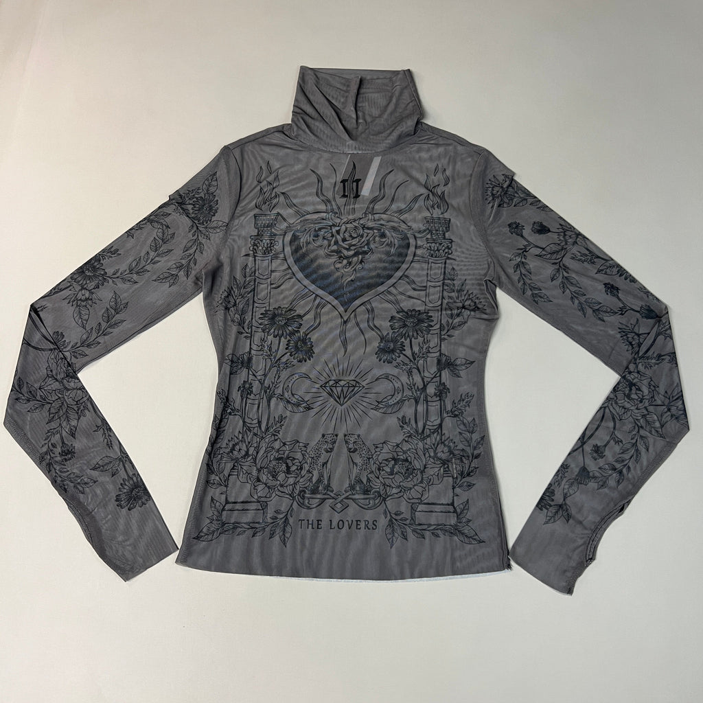 AFRM Zadie Turtleneck Pullover w/Thumb Holes Women's M Noir Tarot Card AET028103AU21 (New)
