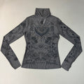 AFRM Zadie Turtleneck Pullover w/Thumb Holes Women's M Noir Tarot Card AET028103AU21 (New)
