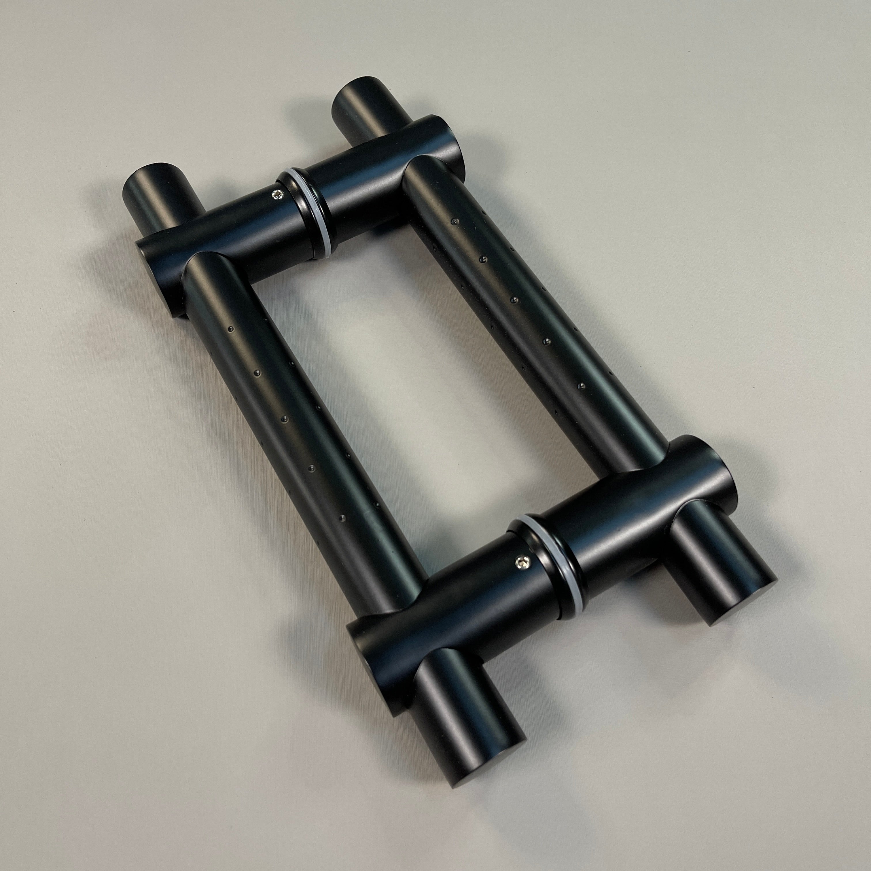 Entry Door Pull Handle Set For Glass Door Stainless Steel Entrance Flat Black (New)